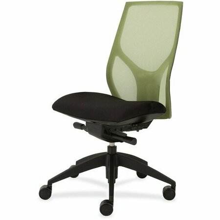 9TO5 SEATING Task Chair, Knee Tilt, Armless, 25inx26inx39-1/2in-46-1/2in, GN/Onyx NTF1460K200M401
